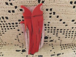 CLONE RED FRINGE VEST
